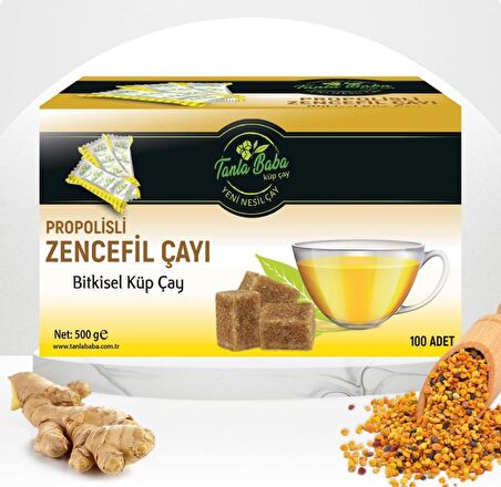 TanlaBaba Sargılı Propolisli Zencefil Doğal Bitki Çayı 500 gr Küp Çay Bitkisel Çay