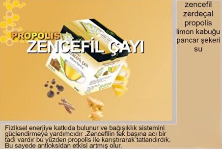 TanlaBaba Sargılı Propolisli Zencefil Doğal Bitki Çayı 500 gr Küp Çay Bitkisel Çay