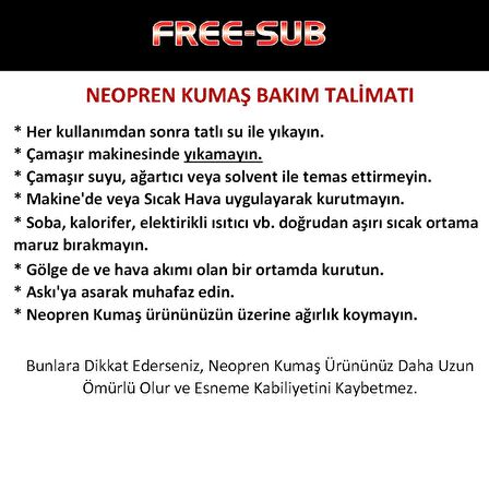 Free-Sub 3mm Jarse Siyah Dalış Çorabı