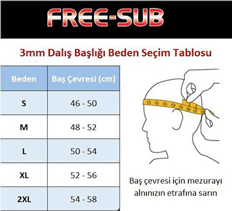 Free-Sub 3mm Dalış Başlığı