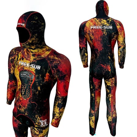 Free-Sub 3mm Assos Red Yamamoto Avcı Serbest Dalış Elbisesi
