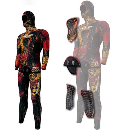 Free-Sub 3mm Assos Red Yamamoto Avcı Serbest Dalış Elbisesi