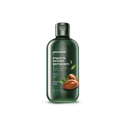 GREENLABEL ARGAN & KERATİN ŞAMPUANI 400 ML.