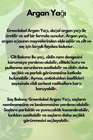Greenlabel Argan Yağı 50 ml
