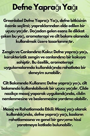Defne Yaprağı Yağı 10 ml