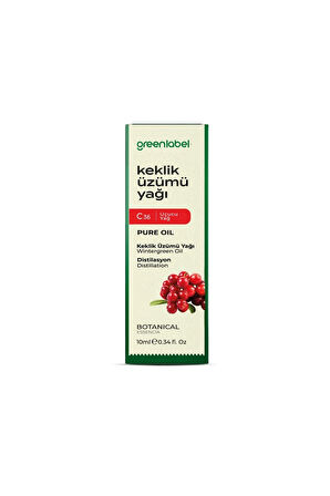 GREENLABEL KEKLİK ÜZÜMÜ YAĞI 10 ML. (DİSTİLASYON)