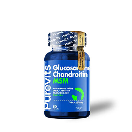 PUREVITS GLUCOSAMİNE & CONDROİTİN + BOSWELLA 60 TABLETS