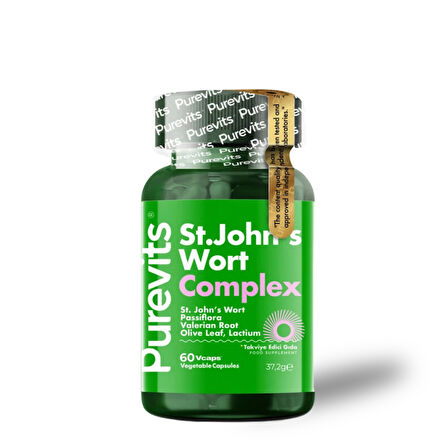 PUREVITS ST.JOHN’S WORT COMPLEX 500MGX60 V-CAP