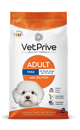 Vet Prive Mini Adult Somonlu Köpek Maması 3 kg