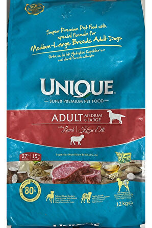 8596 Unique Adult Medium&Large With Lamb 12kg