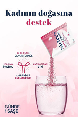 Sidrex Repro Women's Once Daily Inositol Içeren Takviye Edici Gıda 30 Saşe