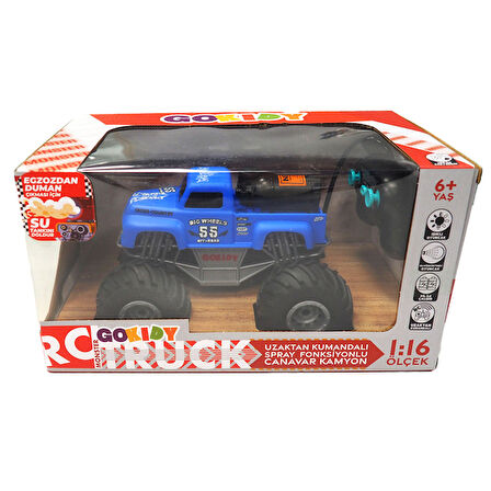 Rc Pickup Truck Duman Atan Işıklı Uzaktan Kumandalı Araba 1:16