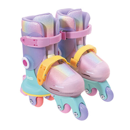 Rookie Ayarlanabilir Dönüşen Tekerlekli 2 In 1 Twisty Paten Pembe