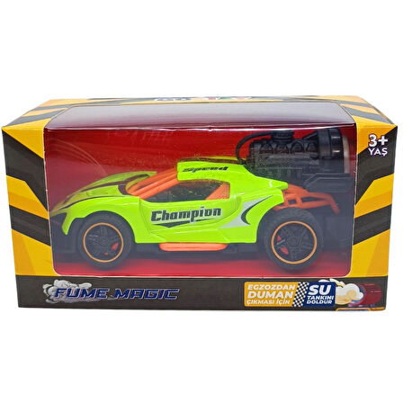 Gokiddy Sprey Fonksiyonlu Pilli Metal Çek Bırak Araba – Eğitici Işıklı Egzozlu Oyuncak Araç