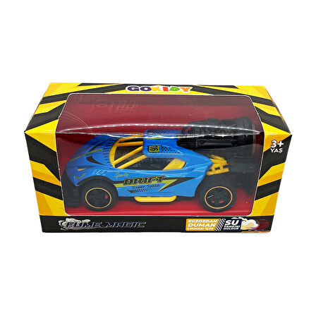 Spray Fonksiyonlu Pilli Metal Çek Bırak Araba Sesli Işıklı Mavi