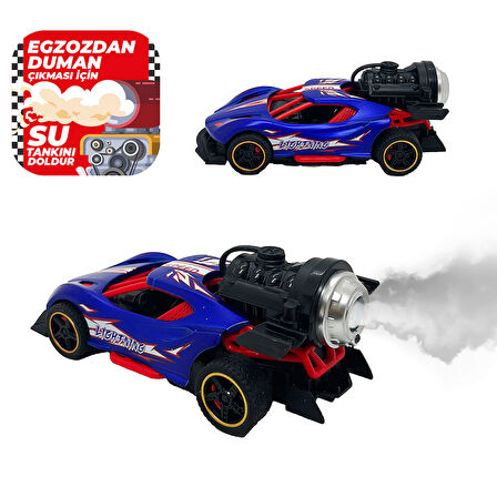 Spray Fonksiyonlu Pilli Metal Çek Bırak Araba Sesli Işıklı Mor