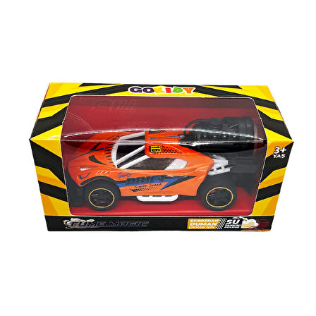 Spray Fonksiyonlu Pilli Metal Çek Bırak Araba Sesli Işıklı Turuncu