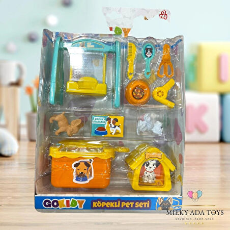 GOKIDY KÖPEKLİ PET SET OYUN SETİ DOG PET SET