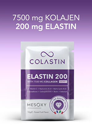 Colastin 7500 Mg Kolajen 200 Mg Elastin 30 Adet Toz Saşe | Kolay Ve Yumuşak Içim