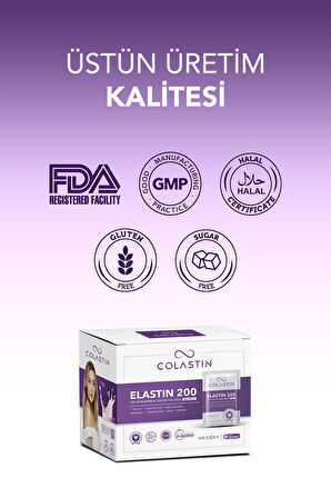 Colastin 7500 Mg Kolajen 200 Mg Elastin 30 Adet Toz Saşe | Kolay Ve Yumuşak Içim