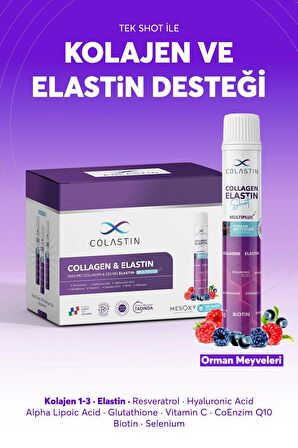 Colastin MultiPlus Kolajen ve Elastin 25 ml x 30 Shot