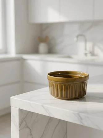 GreatHome renkli porselen sufle kabı 6 lı