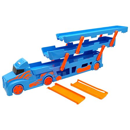 King Toys Yarış Parkurlu Taşıyıcı Tır Mavi 1033 ARABASIZ Mavi