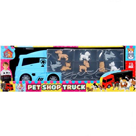 Oyuncak Tır Taşıyıcı Pet Shop Aksesuarlı