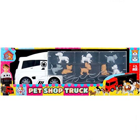 Oyuncak Tır Taşıyıcı Pet Shop Aksesuarlı