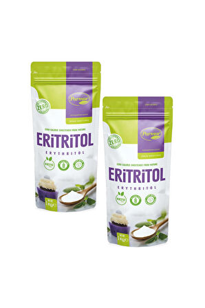1 Kg Eritritol 2 Paket. Keto  Ketojenik Vegan Diyete Uygundur