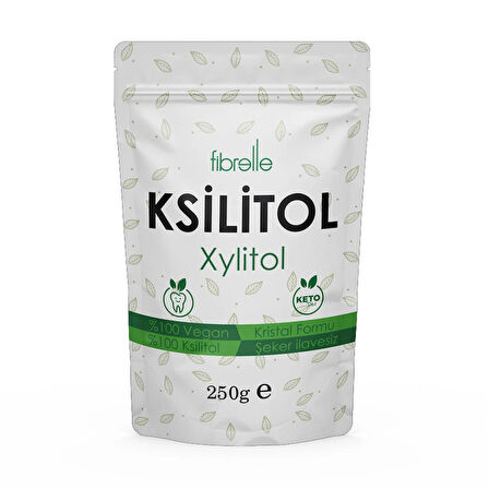 Fibrelle Ksilitol 250 g 1 paket Keto /Ketojenik / Vegan diyete uygundur.