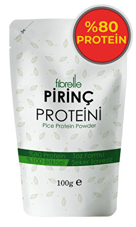 Pirinç Proteini Tozu 100gr // Yüksek Protein Oranı // %80 Protein