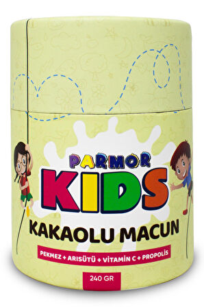 Kids Çocuklar Için Özel - Arı Sütü, Pekmez, Bal Ve Vitamin Katkılı Kakaolu Macun