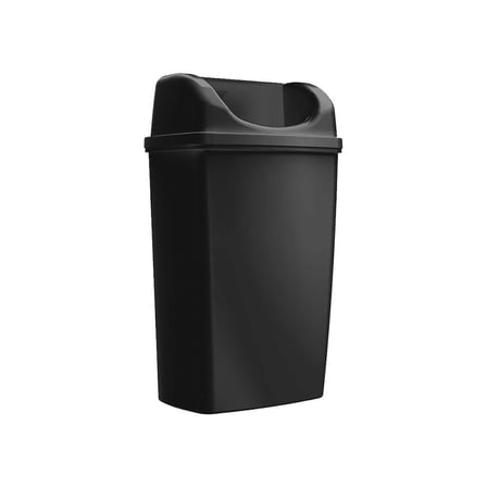 Rulopak Duvara Monte Çöp Kovası 25 Litre Siyah