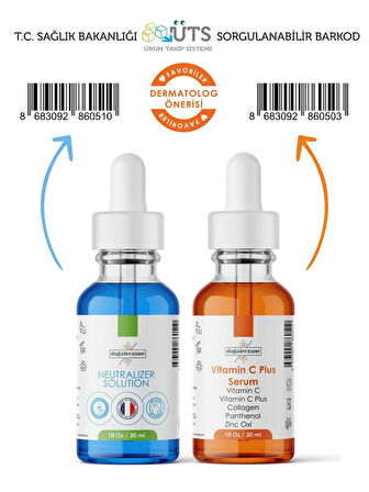 Alın Kırışıklıkları Giderme Mandelik Asit %10 Set Hızlı Etki 90 ml