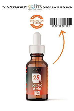 Cilt Morlukları Giderme Laktik Asit %25 Peeling 30 ml