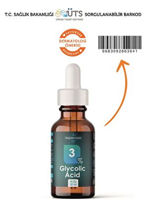 Kazayağı Karşıtı Glikolik Asit %3 | Glikolik Asit Peelingi 30 ml