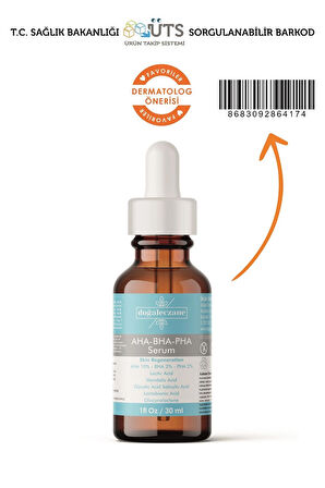 AHA+BHA+PHA Gözenek Küçültücü Yenileyici Cilt Serumu 30 ml.