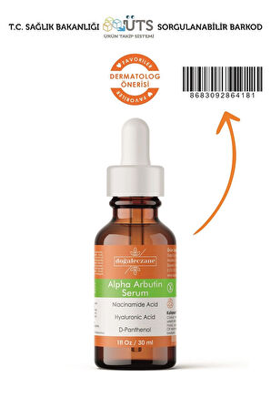 Yaşlanma Karşıtı Alpha Arbutin Serum Hızlı Etki 30 ml.