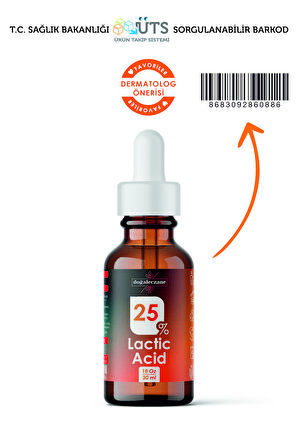 Cilt Morlukları Giderme Laktik Asit %25 | Lactic Acid Peeling 30 ml