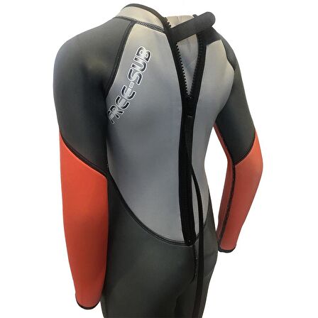 Free-Sub 3mm Çocuk Sörf Scuba Tüplü Dalış Elbisesi Wetsuit Red