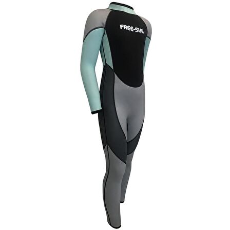 Free-Sub 3mm Çocuk Sörf Scuba Tüplü Dalış Elbisesi Wetsuit Turkuaz