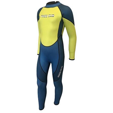 Free-Sub 3mm Çocuk Sörf Scuba Tüplü Dalış Elbisesi Wetsuit Blue