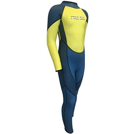 Free-Sub 3mm Çocuk Sörf Scuba Tüplü Dalış Elbisesi Wetsuit Blue