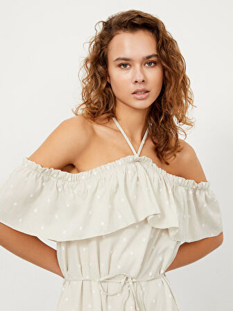 Bej Regular Fit  Elbise