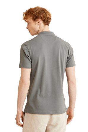 Xint Erkek Koyu Gri 0 Yaka T-shirt 501931  