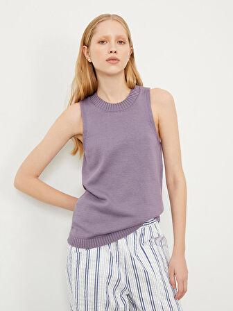 Lila Regular Fit Pamuklu Bluz