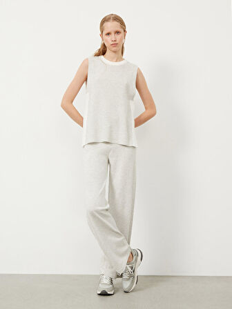 Gri Regular Fit Pamuklu Pantolon