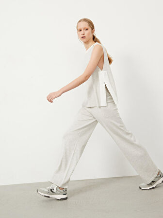 Gri Regular Fit Pamuklu Bluz
