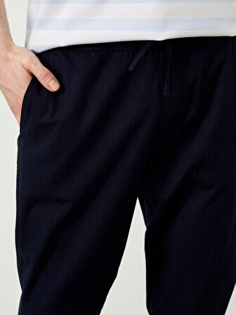 Lacivert Regular Fit Pamuklu Pantolon
